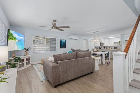 Left side: Living room view