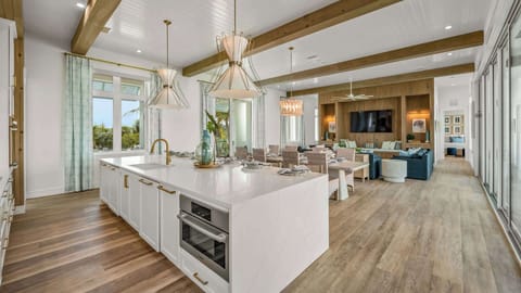 Kitchen - Oversized Refrigerator - (2) Dishwashers, Double Ovens; Large Gas Stove - Balcony Access