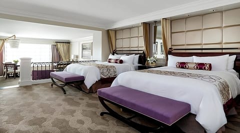 Stretch out in a generous double-queen room with open layout.