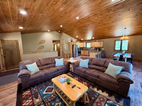 A view from the main level living area