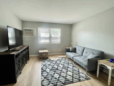 Settle into this functional space. Dine, work, or stream your favorites.