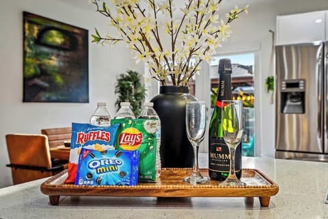 Relax and unwind with complimentary treats at Bamboo Bliss, courtesy of C|C Stays. Indulge in wine, tempting snacks, and refreshing waters—all provided to enhance your stay and elevate every moment of your escape.