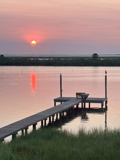Sunrise from the porch.  Are you ready to go fishing?