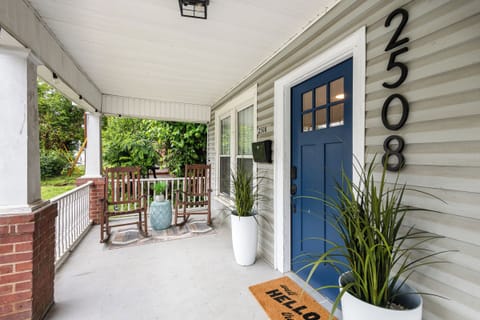 Sip your favorite tea or coffee on the porch, where comfy chairs invite you to unwind and soak in the evening ambiance