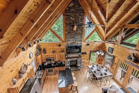 Away in the Mountains' cozy living area