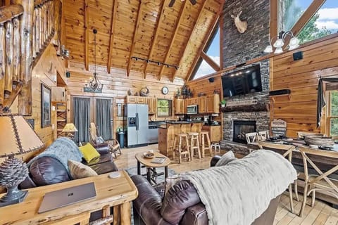 Away in the Mountains' cozy living area