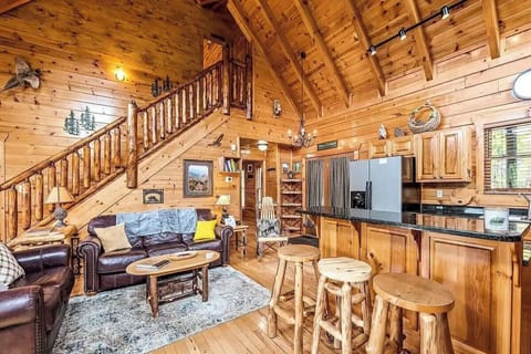 Away in the Mountains' cozy living area