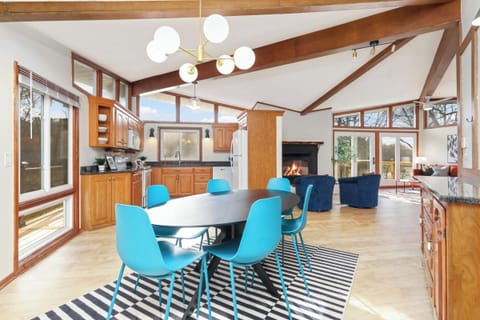 Open Concept Living, Dining and Kitchen areas.  Enjoy views of the river!