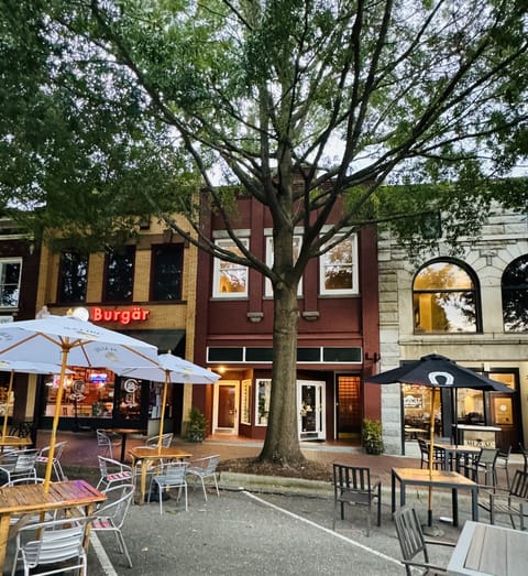 Front of home (Burnt Red building)