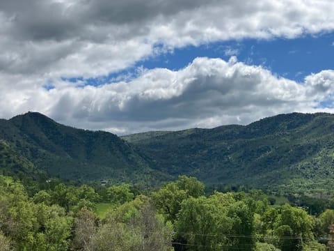 Enjoy the magestic mountain views while enjoying coffee or wine from the balcony