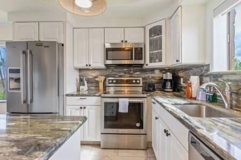 Updated kitchen with stainless appliances
