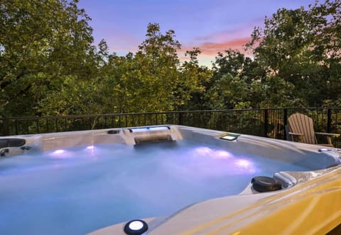 Relaxation reaches new heights in our hilltop hot tub. Immerse yourself in warmth while taking in the expansive views of the forest