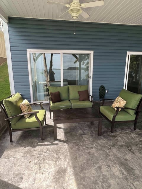 Extra seating back porch