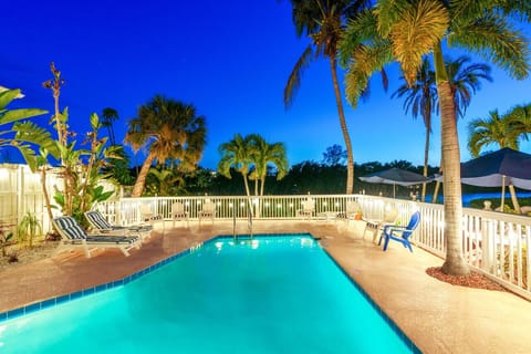 Heated pool exclusive to resort guests