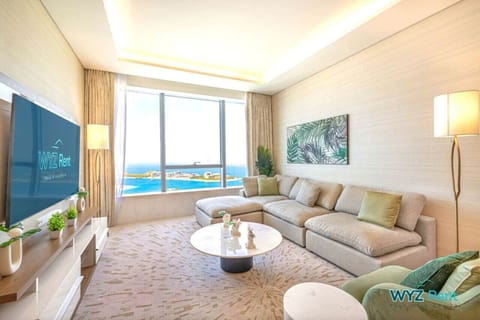 Dim the lights, hit play on Netflix, and enjoy your own private Palm Jumeirah-view screening room.
