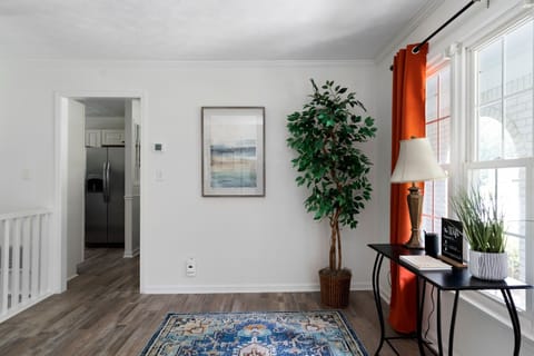 Entrance to home with guest book