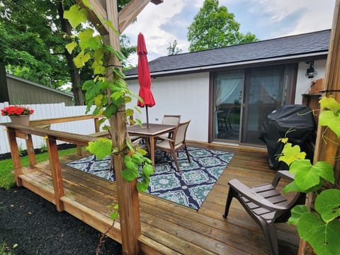 Deck with BBQ grill