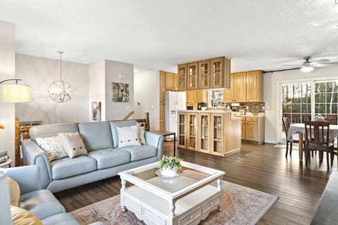 Bright, open space for relaxing, cooking, and spending time together