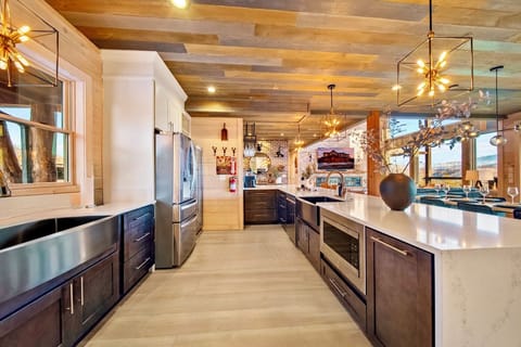 Multiple Refrigerators and sinks + Two dishwashers