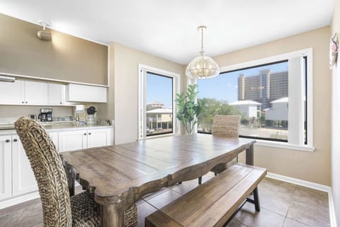 Dining table seats 8