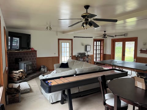 Game Room, Wood Stove