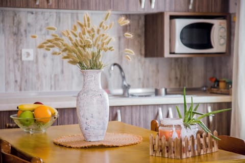 The proprty features a fully equipped kitchen