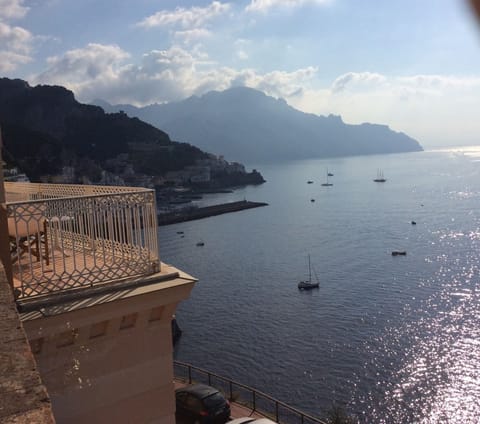 Evening time, facing east toward Amalfi Village from a corner of the Garden