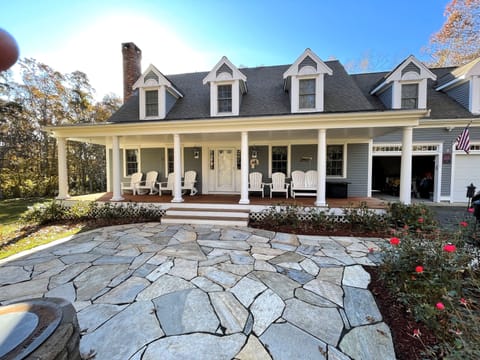 Front of house with large porch