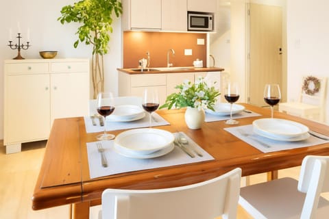 Kitchen and dining area