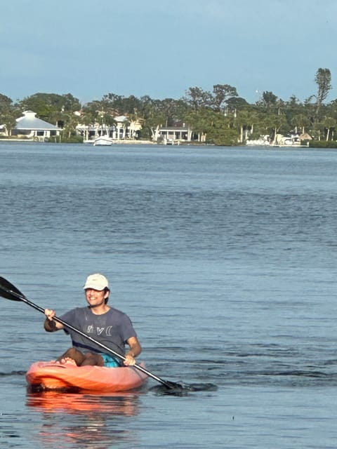 Free shared use of our kayaks to explore a natural wonderland of Lemon Bay's glorious waters - dolphins often spotted and sometimes manatee