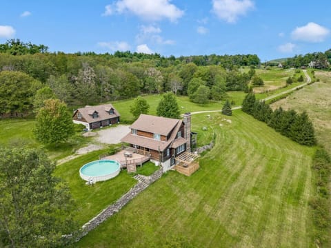 Outside of home which sits on 23 acres of land!
