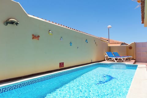 Private heated pool