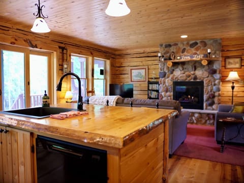 Loon Loft with The Loonlet Vintage Camper on Drummond Island (4352)