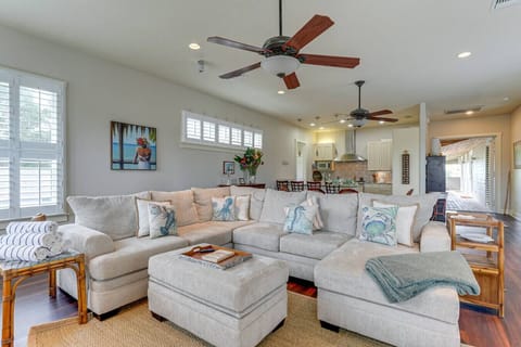 spacious and filled with natural lighting living area