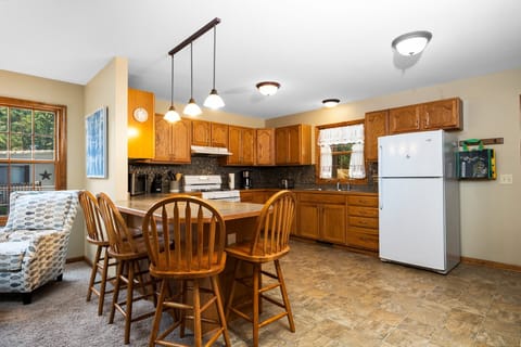 Fully stocked kitchen