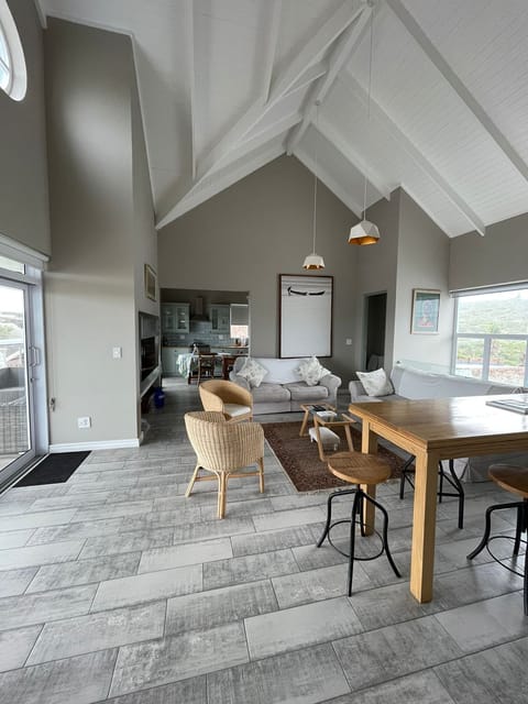 Entertainment area opening onto veranda