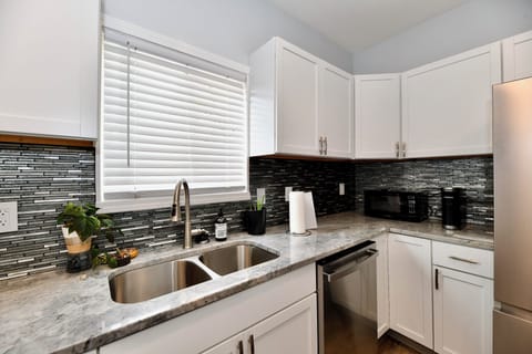 Fully stocked kitchen with all your cooking and baking essentials for your stay.