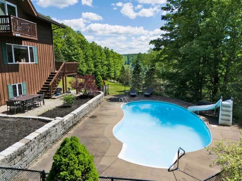 Pool and slide: Private pool with water slide (open through Oct 12)