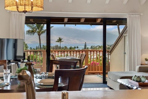 Ocean and Island views from the kitchen area