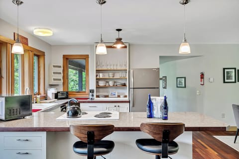 Modern Kitchen with Nespresso coffee maker, Nespresso pods