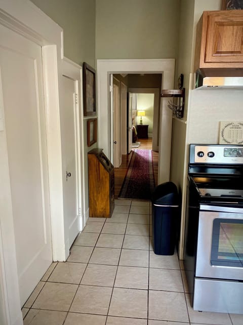 From kitchen- front hall to bedrooms and bathrooms