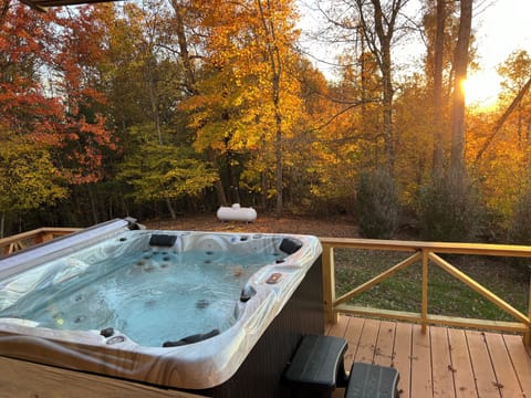 Hot tub side view