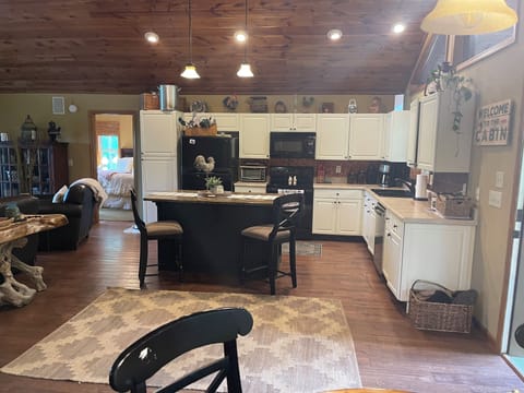 Open kitchen with island