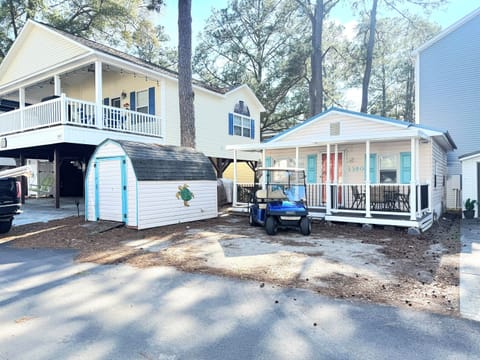 Relax on the covered front porch