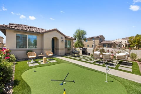Front yard with a putting green!