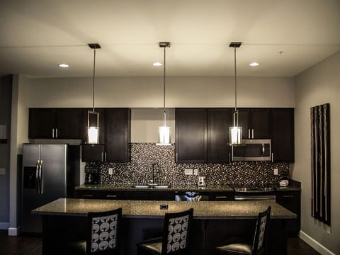 A large stocked kitchen
