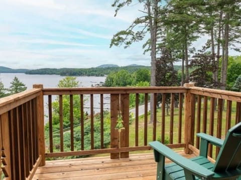 Sip morning coffee while overlooking the sparkling lake.