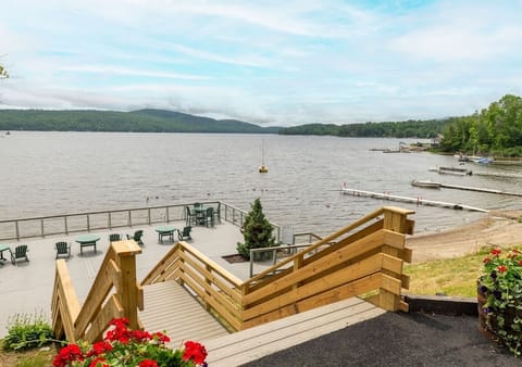Unwind on the lakeside deck, breathing in open views.