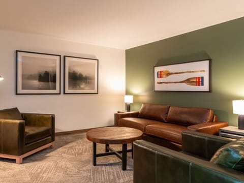 Gather for relaxed chats in the inviting lounge seating area.