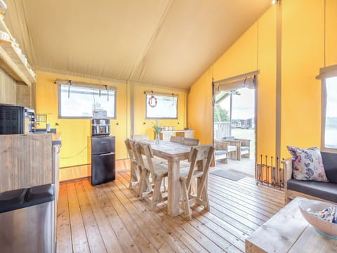 Open plan living space | Muntjac - Hawthorns Glamping, Foxley, near Dereham